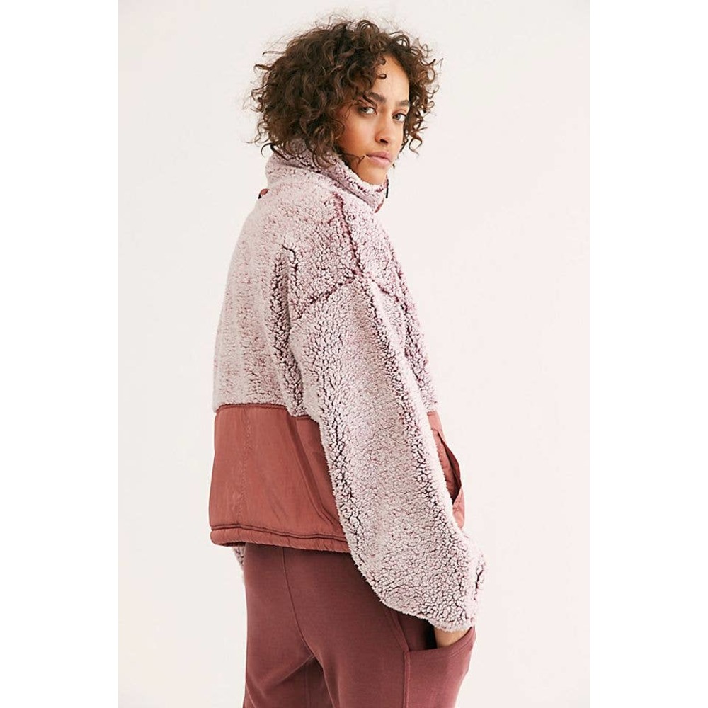 Free People Movement Pink Sherpa Pullover Coat - Picture 10 of 11